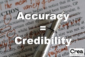 accuracy equals credibility